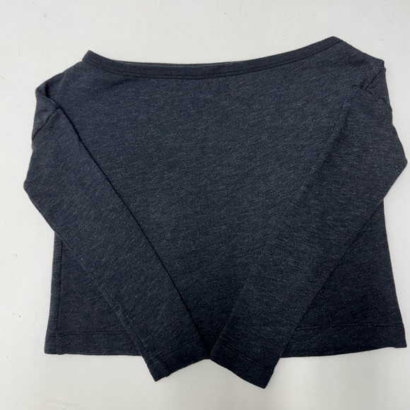 James Peres Women’s Vintage Terry Pullover Sweatshirt Dark Gray Boat Neck Size 2 - Picture 5 of 11